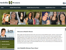Tablet Screenshot of medellinwomen.com